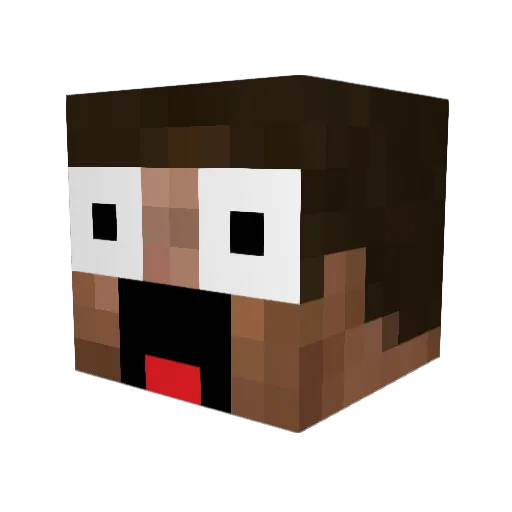 killawhaleee Minecraft avatar head, 3D render
