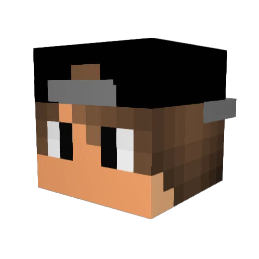 killcam123 Minecraft avatar head, 3D render