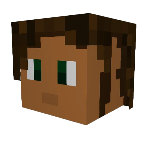 killdragons Minecraft avatar head, 3D render