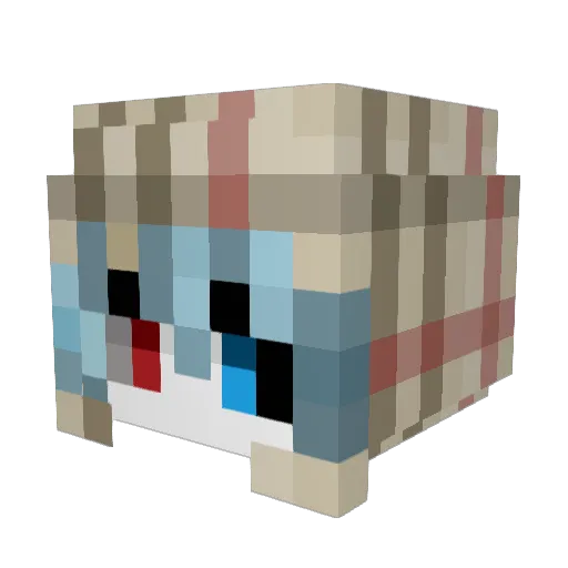 killedbylove Minecraft avatar head, 3D render