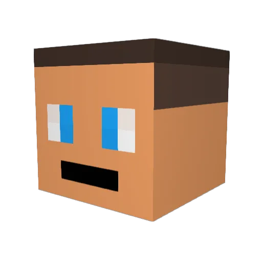 killer_10 Minecraft avatar head, 3D render