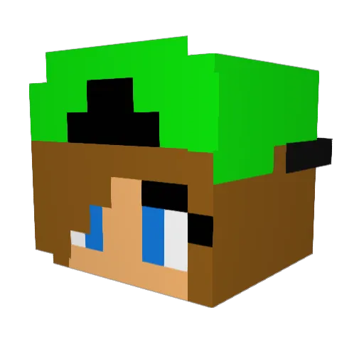 killer_madison Minecraft avatar head, 3D render