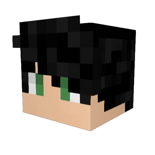 killerado Minecraft avatar head, 3D render