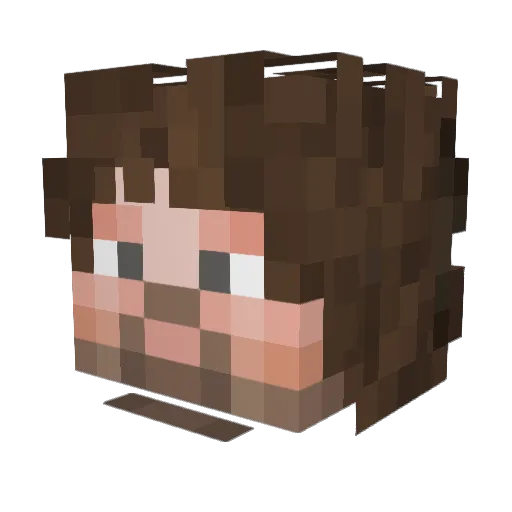 killerapt0r Minecraft avatar head, 3D render