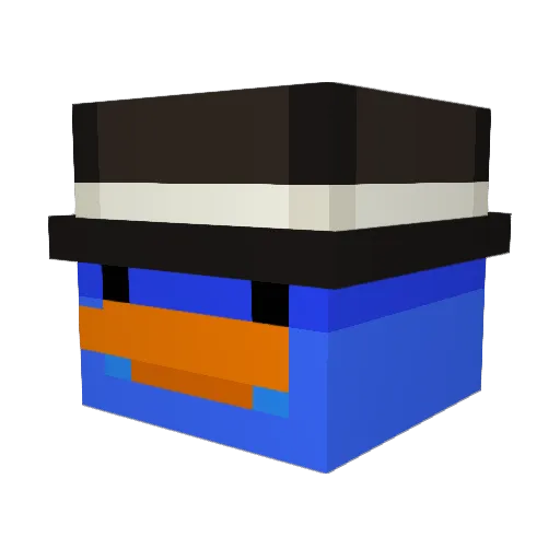 killerbean4k Minecraft avatar head, 3D render