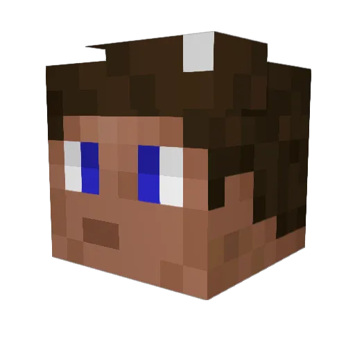killerbean96 Minecraft avatar head, 3D render