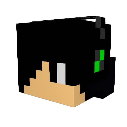 killerdragonmike Minecraft avatar head, 3D render