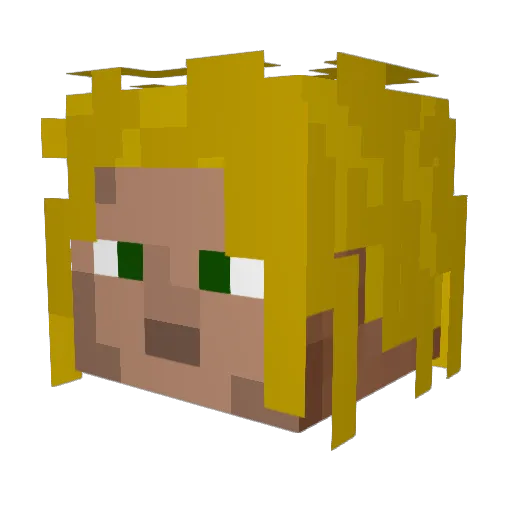 killerfitz Minecraft avatar head, 3D render