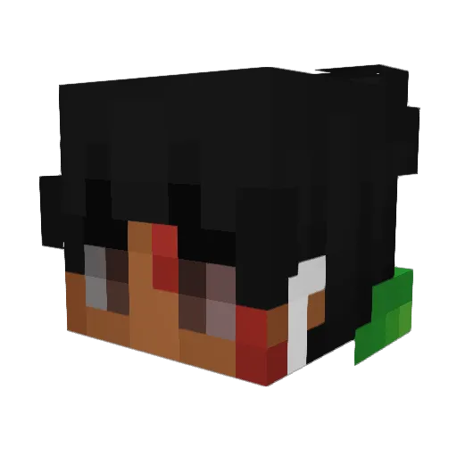 killerforshort Minecraft avatar head, 3D render