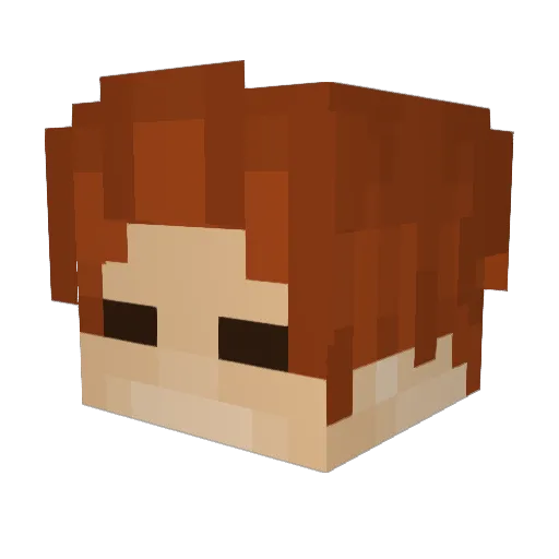 killerofsosig Minecraft avatar head, 3D render