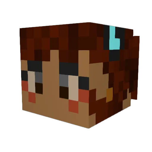 killerroses Minecraft avatar head, 3D render
