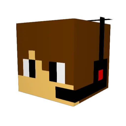 killershark089 Minecraft avatar head, 3D render