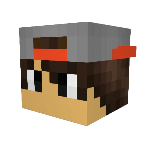 killervetere Minecraft avatar head, 3D render