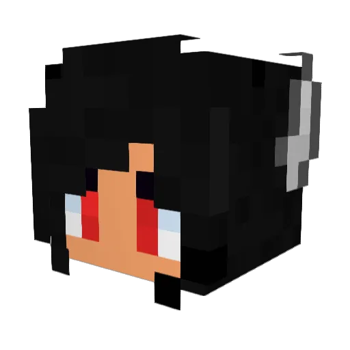 killerwolf13 Minecraft avatar head, 3D render