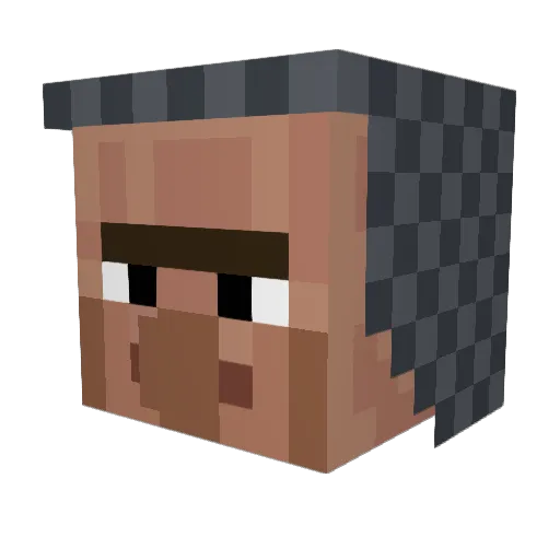 killgater Minecraft avatar head, 3D render