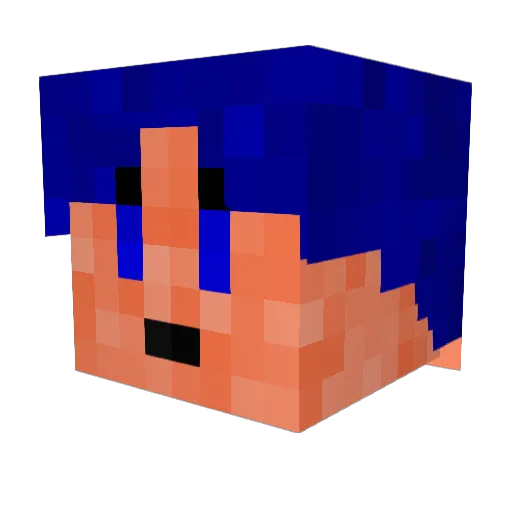 killingameing Minecraft avatar head, 3D render