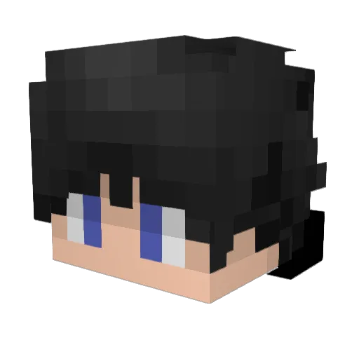 killjib Minecraft avatar head, 3D render