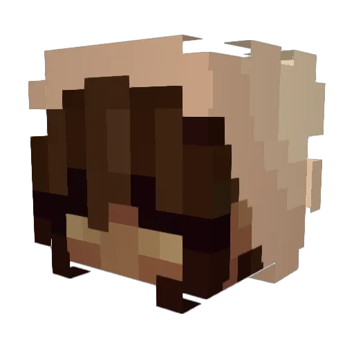 killkatana Minecraft avatar head, 3D render