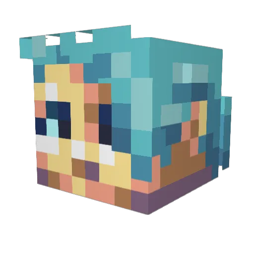 killnOObz Minecraft avatar head, 3D render
