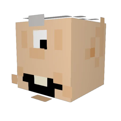 killodon Minecraft avatar head, 3D render