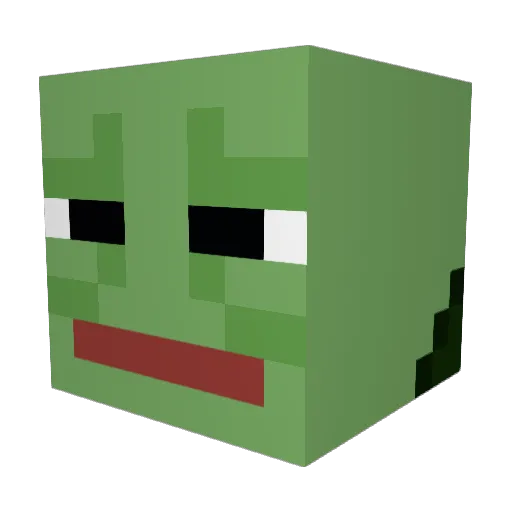 killseabass Minecraft avatar head, 3D render
