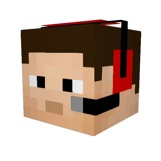 killsmileHD Minecraft avatar head, 3D render