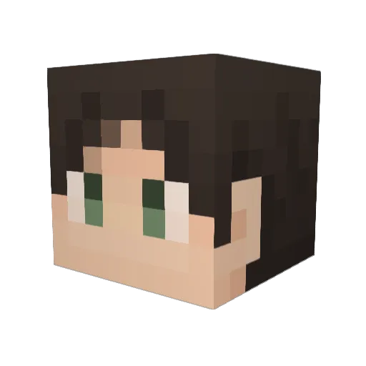 killxa Minecraft avatar head, 3D render