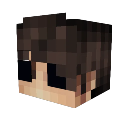 kilmoda Minecraft avatar head, 3D render