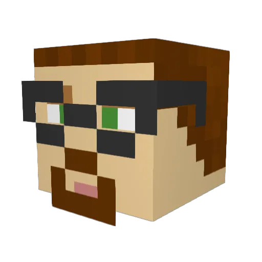 kilo_mesa Minecraft avatar head, 3D render