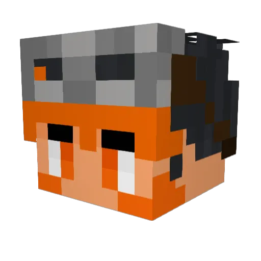 kilojune Minecraft avatar head, 3D render