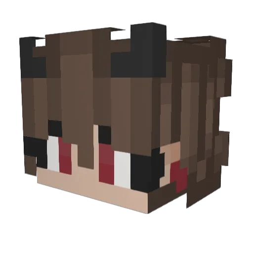 kilovoltages Minecraft avatar head, 3D render