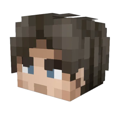 kilroyxp Minecraft avatar head, 3D render