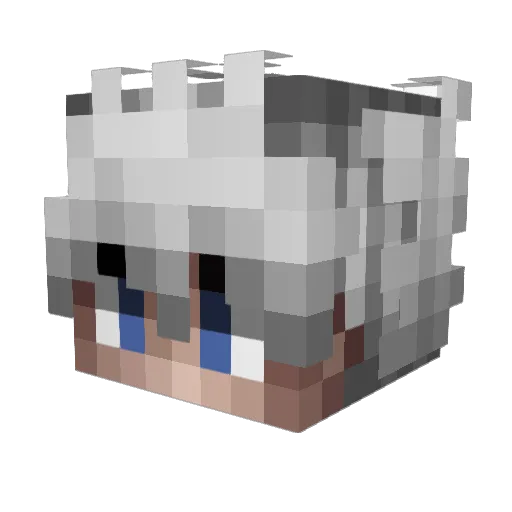 kilt5 Minecraft avatar head, 3D render