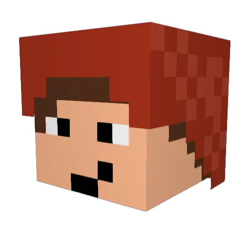 kiltkid Minecraft avatar head, 3D render
