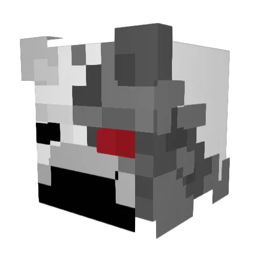 kilucho Minecraft avatar head, 3D render