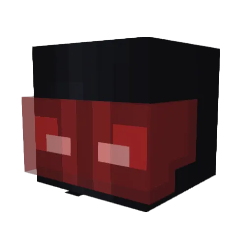 kiluo Minecraft avatar head, 3D render