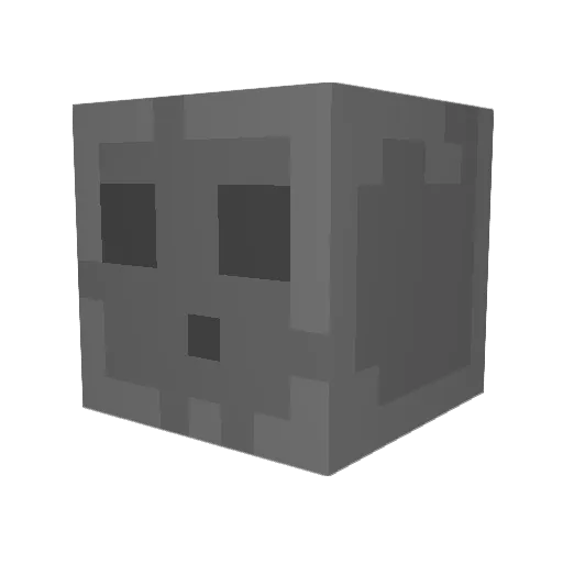 kiluuuuuu Minecraft avatar head, 3D render