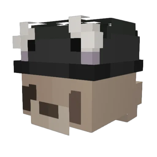 kiluwa Minecraft avatar head, 3D render