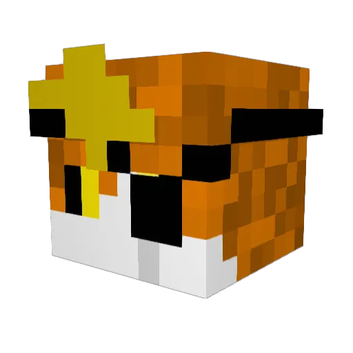kim0117 Minecraft avatar head, 3D render
