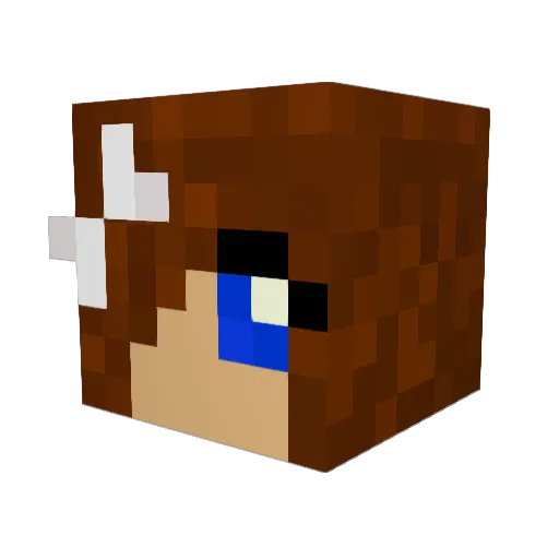 kim1ramos Minecraft avatar head, 3D render