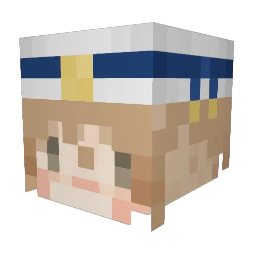 kim74901 Minecraft avatar head, 3D render