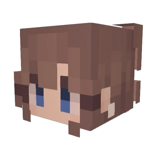 kimKim122 Minecraft avatar head, 3D render