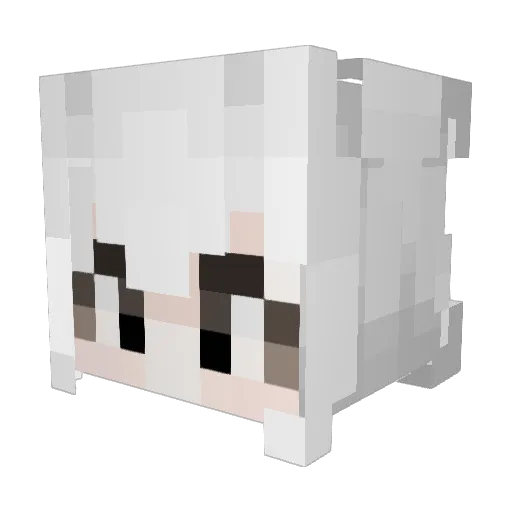 kim_chyu Minecraft avatar head, 3D render