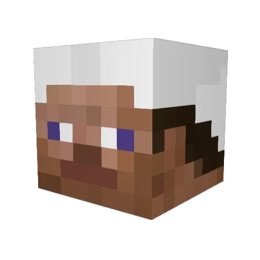 kim_cult Minecraft avatar head, 3D render