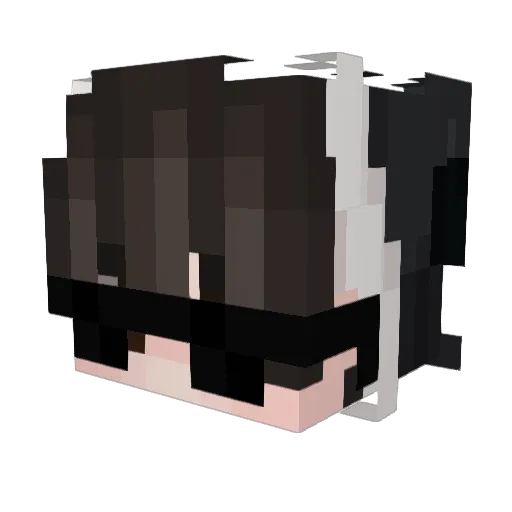 kim_dung Minecraft avatar head, 3D render