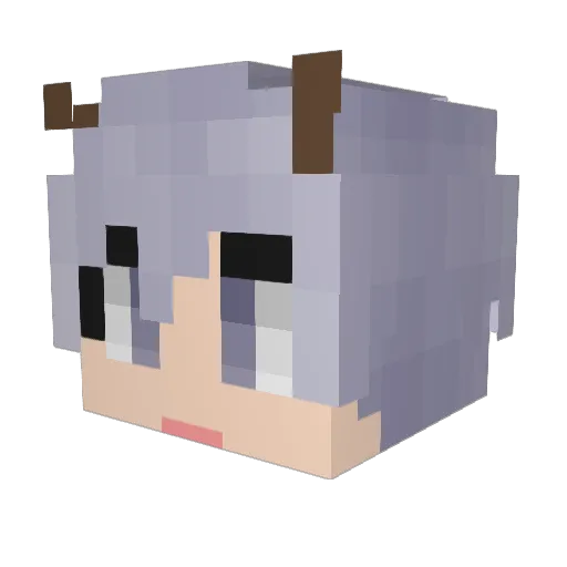 kim_mando Minecraft avatar head, 3D render