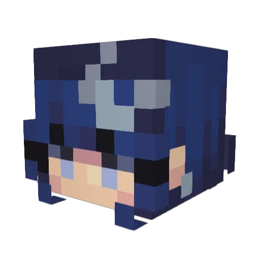 kim_pan_2021 Minecraft avatar head, 3D render