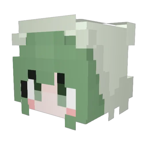 kim_s1 Minecraft avatar head, 3D render