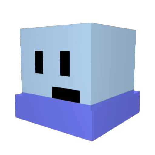 kim_soda Minecraft avatar head, 3D render