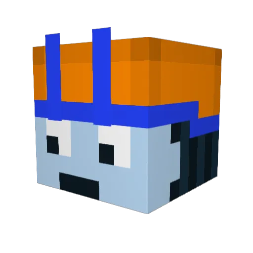 kimagure23 Minecraft avatar head, 3D render